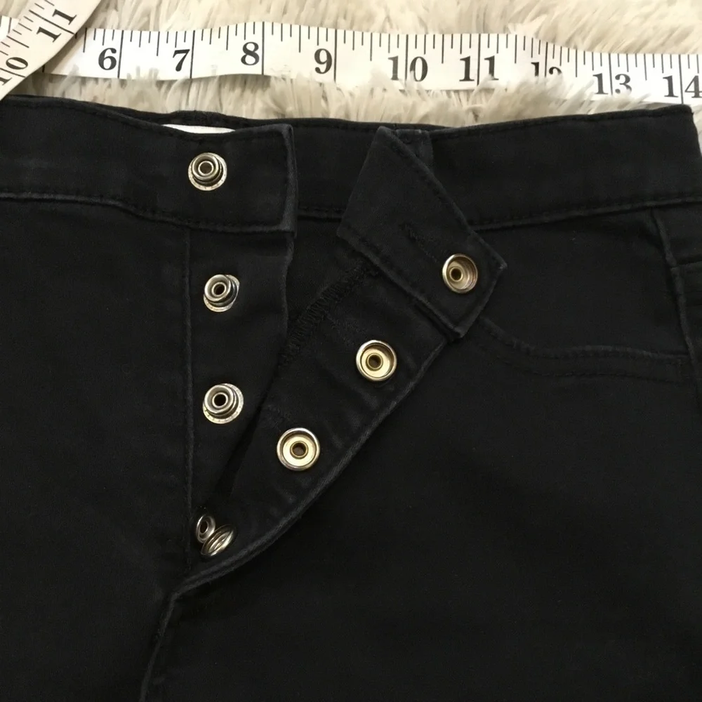 JORDACHE Girls size 18 slim black high rise super skinny stretch denim j…